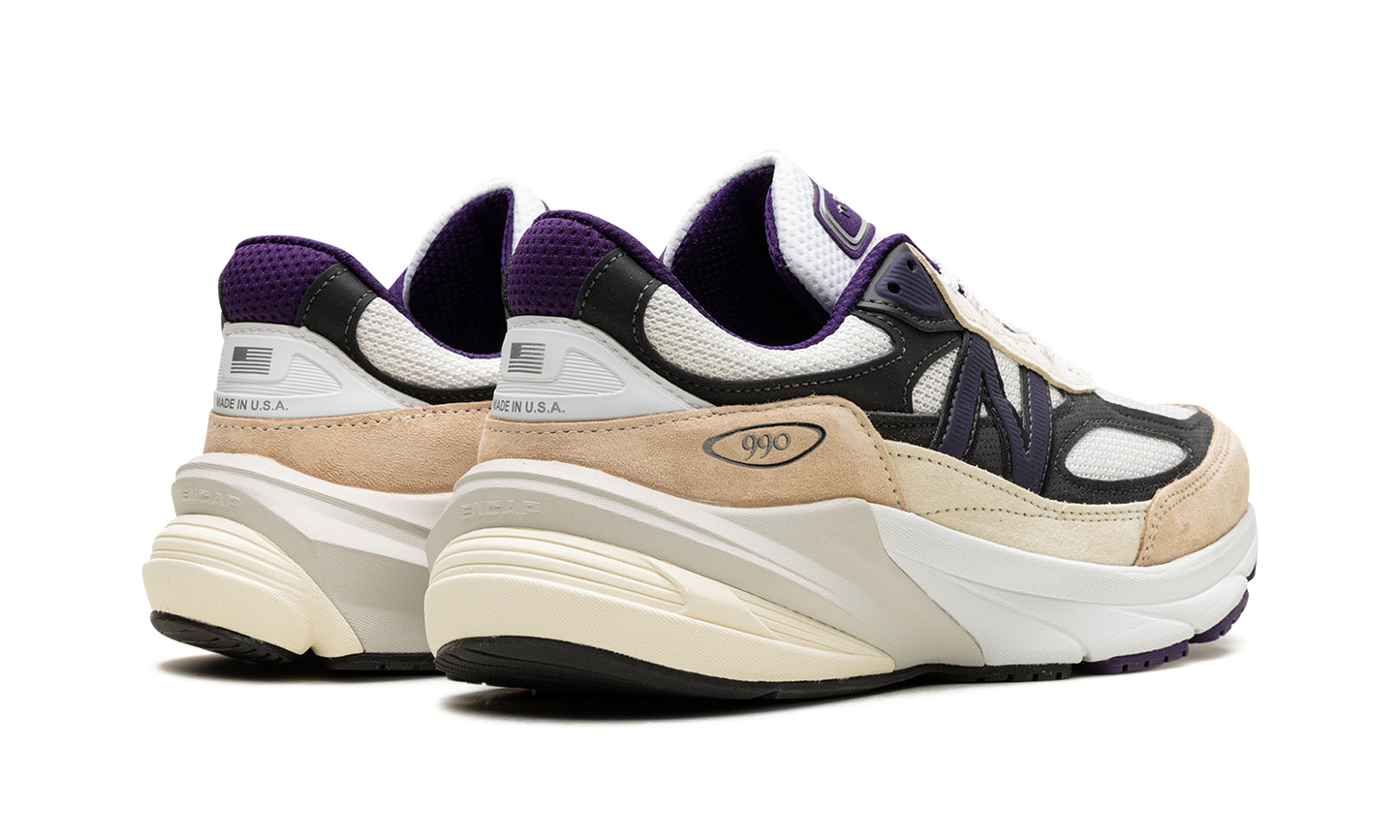 990v6 "Made In USA - Teddy Santis White Black Plum"