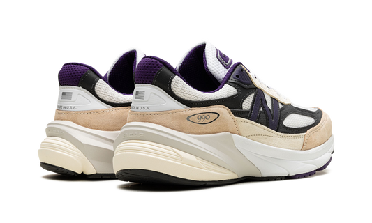 990v6 "Made In USA - Teddy Santis White Black Plum"