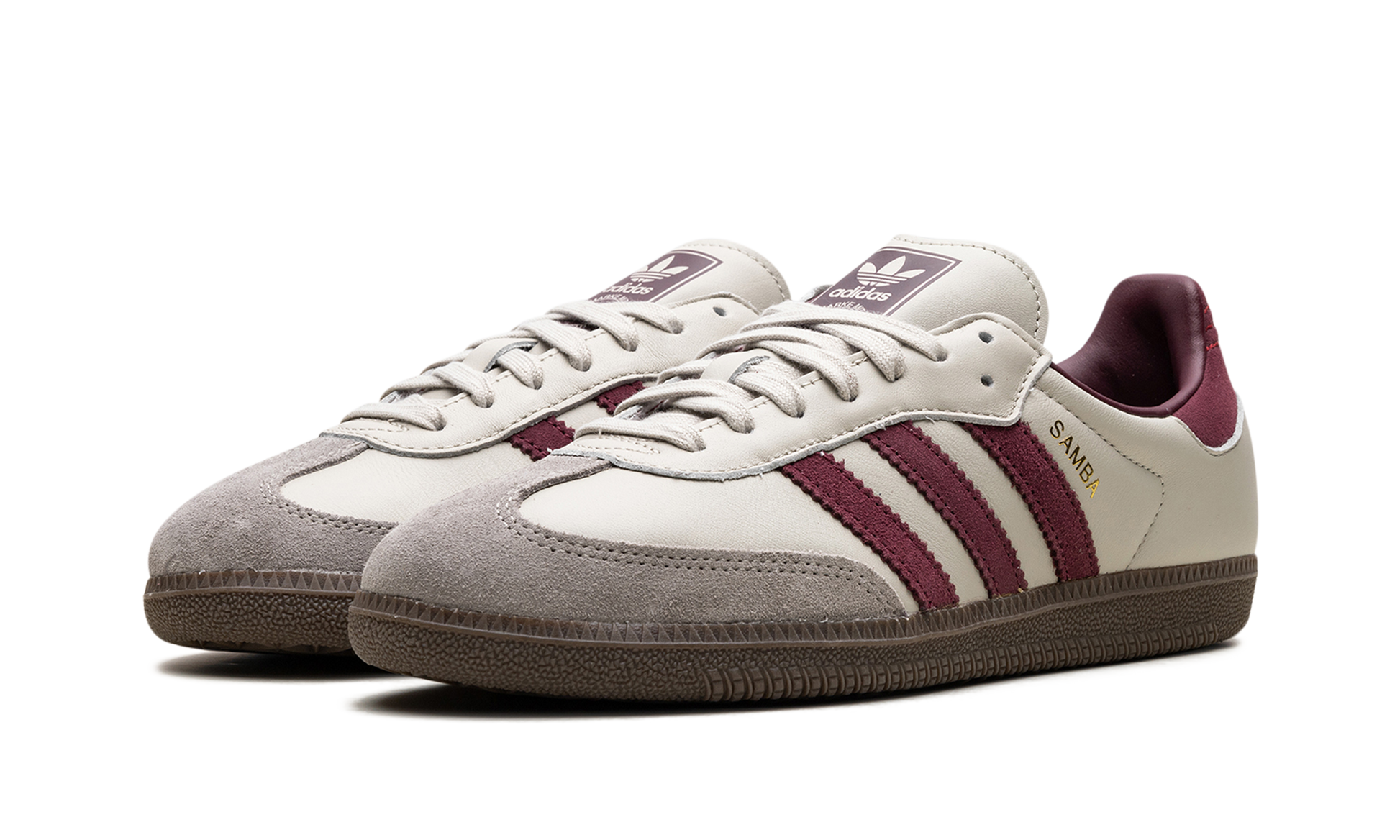 Samba OG "Putty Grey Maroon"