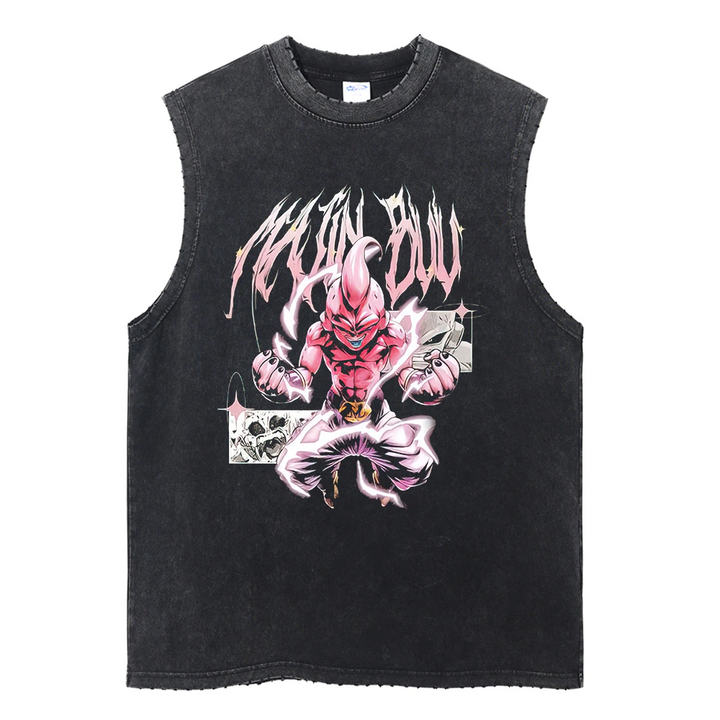 "Majin" Vintage Washed Tank Top