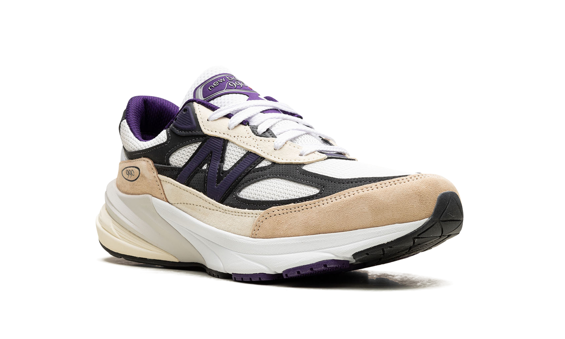 990v6 "Made In USA - Teddy Santis White Black Plum"